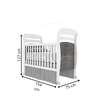 Berço Mini Cama Crystal Tcil Cinamomo / Neve - 3