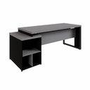 Ver imagem 6 de Mesa Escritório Diretor 1,70m a 1,92m 4 Gavetas Pé Metal F5