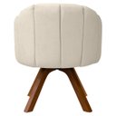 Ver imagem 6 de Kit Poltrona Decorativa Orgânica Flora Base Giratória com Puff Bouclê - Sofa Store:bouclê Bege