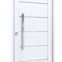 Ver imagem 4 de Porta de Alumínio Lambri 215x105cm com Friso e Puxador de 80 cm Lucasa Alumínio Branco