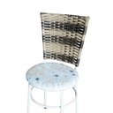 Ver imagem 5 de 6 Cadeiras para Mesa Branca Hawai Cappuccino Premium Assento Floral:floral Areia