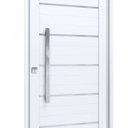 Ver imagem 4 de Porta de Alumínio Lambri 215x105cm com Friso e Puxador de 80 cm Lucasa Alumínio Branco