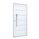 Ver imagem 3 de Porta de Alumínio Lambri 215x105cm com Friso e Puxador de 80 cm Lucasa Alumínio Branco