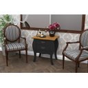 Ver imagem 1 de Mesa de Cabeceira Bombe Premier Preto/Cumarú- Patrimar Móveis