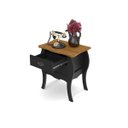 Ver imagem 3 de Mesa de Cabeceira Bombe Premier Preto/Cumarú- Patrimar Móveis