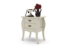 Ver imagem 2 de Mesa de Cabeceira Bombe Premier Off-White- Patrimar Móveis