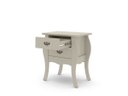 Ver imagem 3 de Mesa de Cabeceira Bombe Premier Off-White- Patrimar Móveis