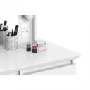 Ver imagem 2 de Penteadeira Camarim Strass com Banqueta Branco - Patrimar