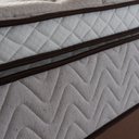 Ver imagem 7 de Conjunto Box Baú Queen Liverpool Cinza 158x198x80 c/ Molas Ensacadas