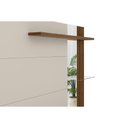 Ver imagem 2 de Home P/ Tv até 60 Pol Maragogi C/ 2 Porta e 2 Prateleiras 182x154cm Nature/off White - Linea Brasil