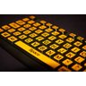 Teclado Ampliado Adaptado Baixa Visão Idosos em Alto Contraste com Teclas Amarelas Letras Pretas - 4