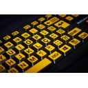 Ver imagem 3 de Teclado Ampliado Adaptado Baixa Visão Idosos em Alto Contraste com Teclas Amarelas Letras Pretas