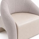 Ver imagem 6 de Poltrona Decorativa Confortável Pé Palitos:Linho Avelã