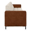 Ver imagem 6 de Sofá Living Decorativo Houston 2 Lugares 200cm Pés em Metal Linho/pu Off White/ Marrom G33 - Gran Be