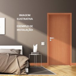 Porta Lisa Semi-Sólida Curupixá Folha 210x82cm - 2