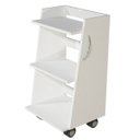 Ver imagem 1 de Kart Clínico Auxiliar com 3 Prateleiras e Rodízios