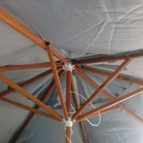 Ombrelone 240 Solasol Redondo Sungap - Branco | MadeiraMadeira