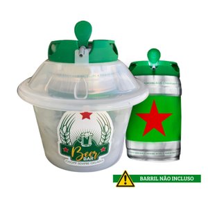 Porta Barril 5l À Gelo P/ Barril 5l Heineken - Transparente