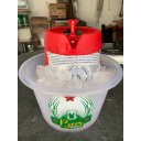 Ver imagem 3 de Porta Barril 5l À Gelo P/ Barril 5l Heineken Normal  Branco