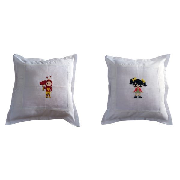 2 Capas de almofadas decorativas Chapolin e Chiquinha