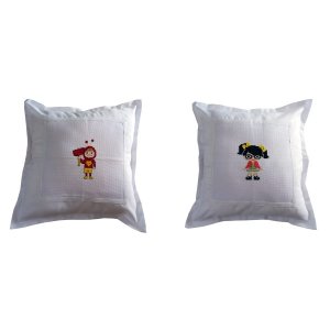 2 Capas de almofadas decorativas Chapolin e Chiquinha