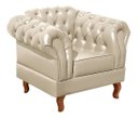 Ver imagem 4 de Conjunto Sofá Chesterfield 3 Lugares + 2 Poltronas Dom Pedro - Couríssimo Bege