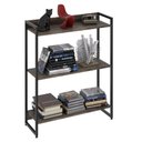 Ver imagem 1 de Estante Livreiro Multiuso Dynamica Industrial 80cm 3 Prateleiras C08 Carvalho Dark