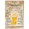 Placa Decorativo Em Mdf 22x33 Cerveja Dhpm5-137 - Litoarte - 1