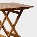 Ver imagem 5 de Conjunto de Mesa 70x70cm e 2 Cadeiras Dobráveis em Madeira Maciça com Verniz