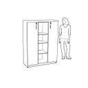 Ver imagem 3 de Armário Alto Credenza Portas Abrir 40mm