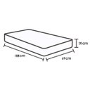 Ver imagem 4 de Cama Box Base Universal Casal Courano White (138 (2 Vol 69x188x20)) - Costa Rica