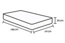 Ver imagem 4 de Cama Box Base Universal Casal Courano White (138 (2 Vol 69x188x20)) - Costa Rica