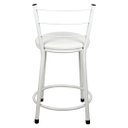 Ver imagem 5 de 2 Banquetas Baixa para Cozinha Epoxi Branca:branco