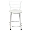 Ver imagem 3 de 2 Banquetas Baixa para Cozinha Epoxi Branca:branco