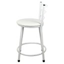 Ver imagem 4 de 2 Banquetas Baixa para Cozinha Epoxi Branca:branco