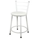 Ver imagem 2 de 2 Banquetas Baixa para Cozinha Epoxi Branca:branco