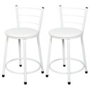 Ver imagem 1 de 2 Banquetas Baixa para Cozinha Epoxi Branca:branco