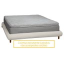 Ver imagem 3 de Base Cama Box Quarto de Casal 153cm Orgânica Napoli Bouclê Bege Claro