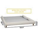 Ver imagem 4 de Base Cama Box Quarto de Casal 153cm Orgânica Napoli Bouclê Bege Claro