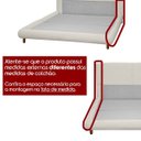 Ver imagem 2 de Base Cama Box Quarto de Casal 153cm Orgânica Napoli Bouclê Bege Claro