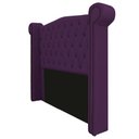 Ver imagem 3 de Kit Cabeceira 160 cm Suede + Calçadeira Madrid Roxo