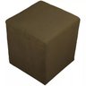 Kit 2 Puffs Quadrado Cubo Banqueta Decorativo Utilize - Marrom - 4