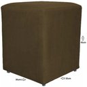 Ver imagem 6 de Kit 2 Puffs Quadrado Cubo Banqueta Decorativo Utilize - Marrom