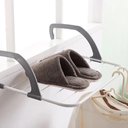 Ver imagem 7 de Varal Portatil de Porta Janela Sacada Apartamento Suporte Seca Roupa Dobravel 5 Varetas Pratico