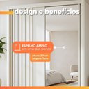 Ver imagem 7 de Guarda Roupas Casal com Espelho Ripado 2 Portas 4 Gavetas Luna