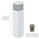Ver imagem 5 de Poste Luminaria Balizador em Aluminio para Jardim Cor:branco