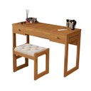 Ver imagem 1 de Escrivaninha Penteadeira com Espelho e Banqueta Luanda Fenix:nature