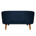 Ver imagem 4 de Cama para Cachorro Pet Sofá Gato Pé Palito Caminha Confortável com Almofada Veludo Azul Marinho