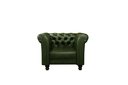 Ver imagem 2 de Poltrona de Couro Sala de Estar Chesterfield Verde Esmeralda - Mozzelar