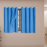 Cortina Blackout PVC com Tecido Voil 2,00 M x 1,40 M - Azul - 1
